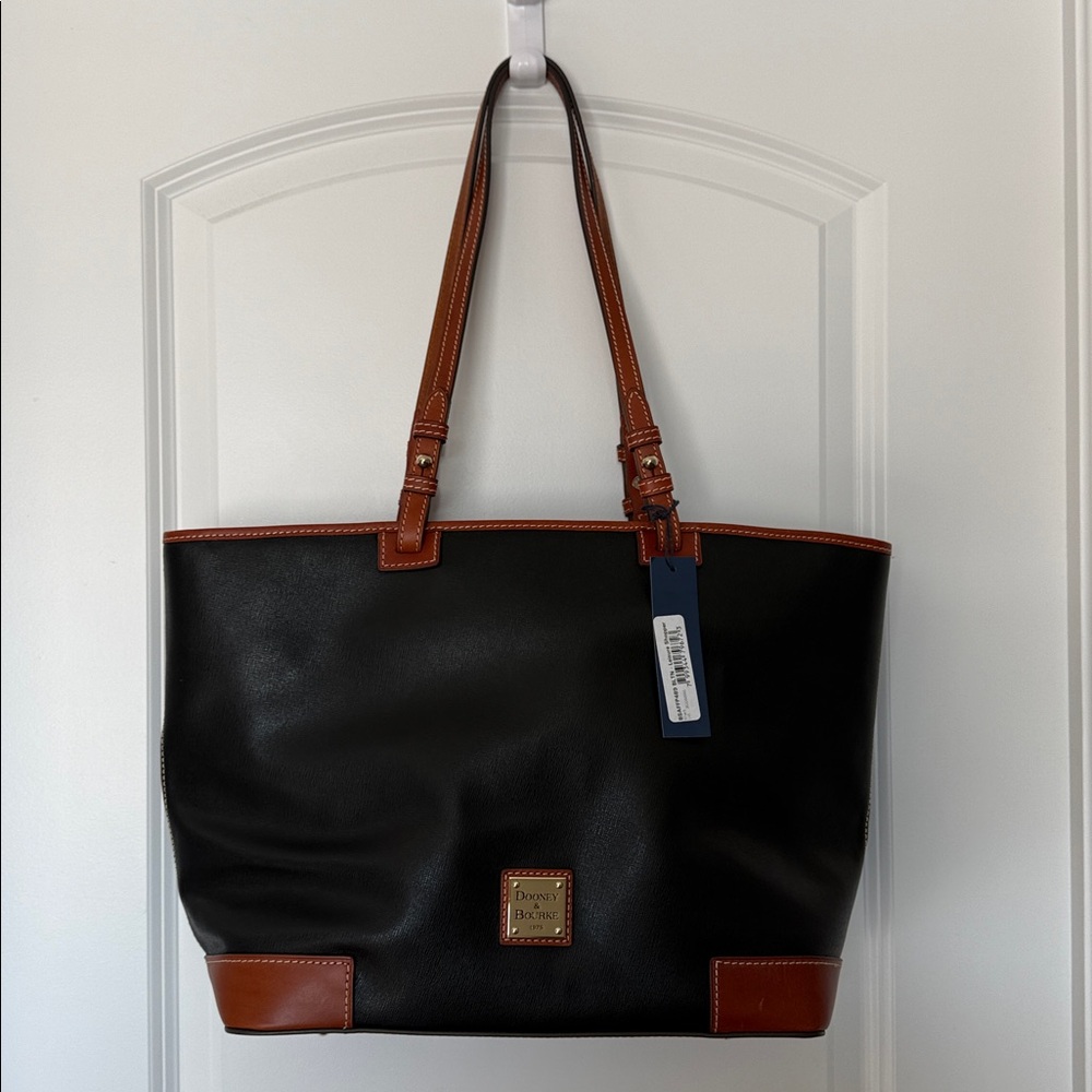 NWT-Dooney & Bourke Black and Brown Tote Bag